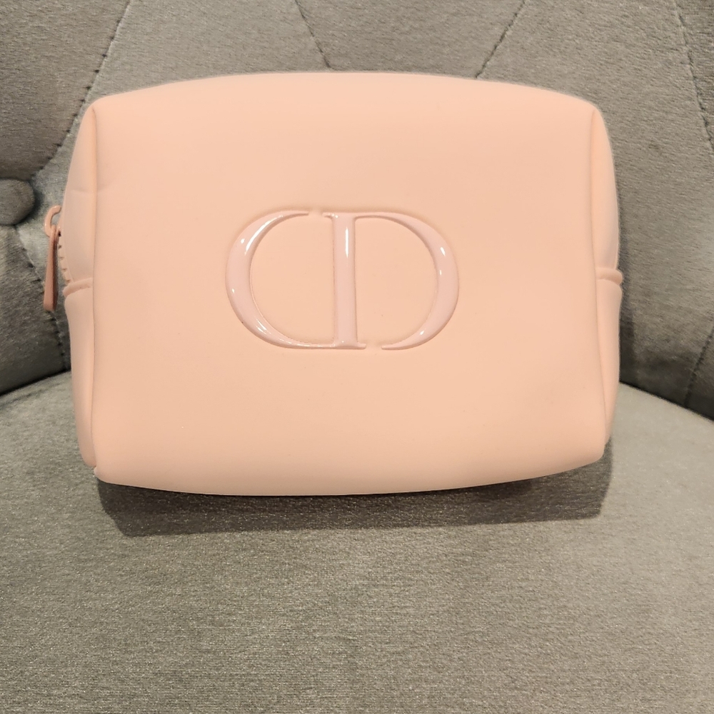Dior Pink Cosmetic Bag with CD Monogram